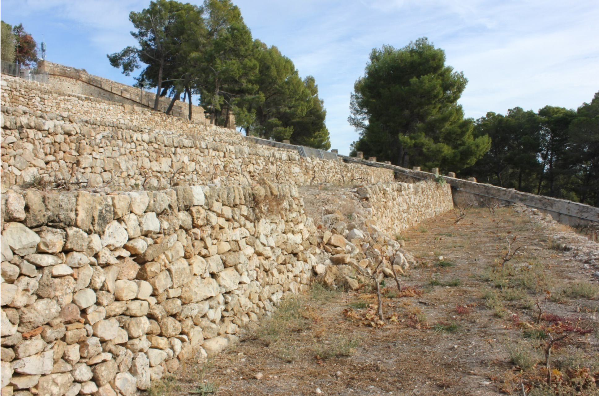 Dénia solicita 10.000 euros para restaurar los márgenes de piedra seca del Castillo