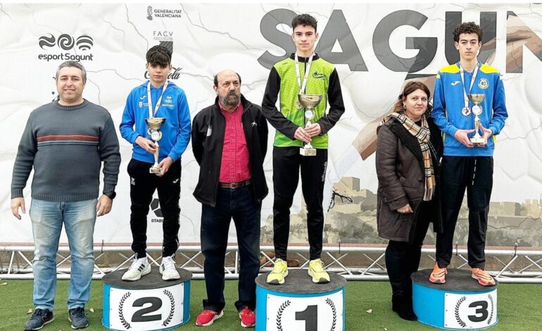 Joan Buigues del CA Baleària Diánium, subcampeón Autonómico de Cross en Sagunto