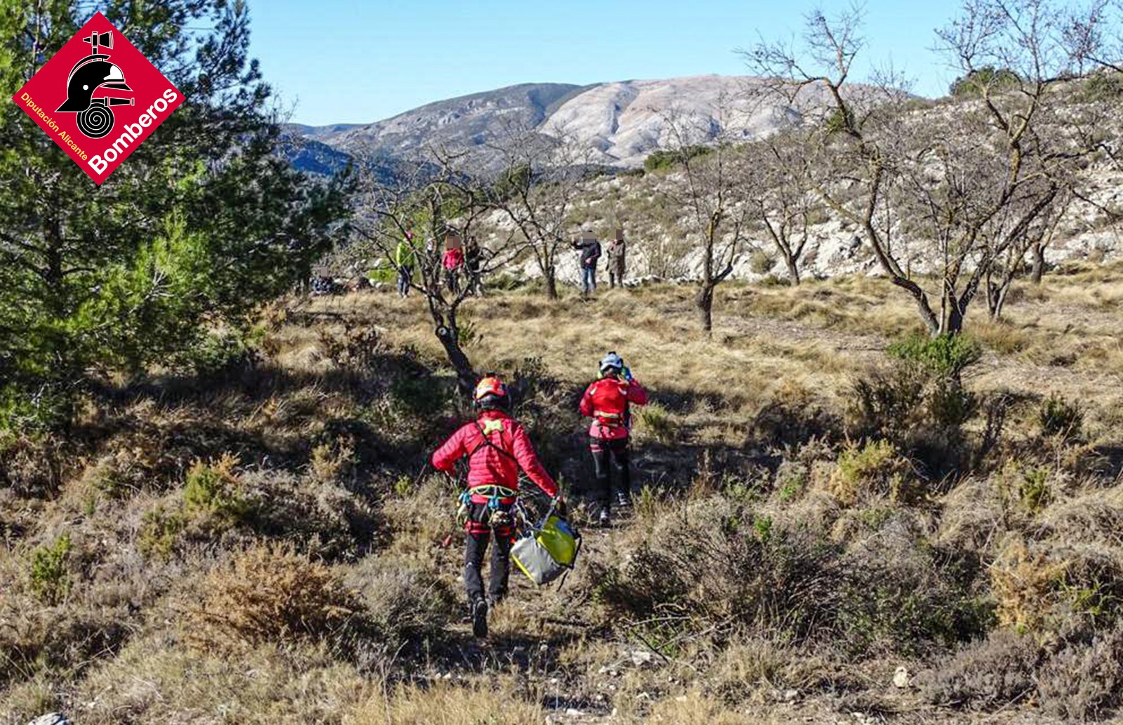 Evacuan en helicóptero a una mujer, de 79 años, lesionada en Castell de Castells